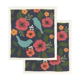 2-Pack Lovely Bird Swedish Sponge Cloth 23096
