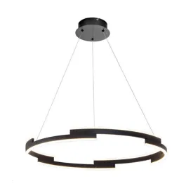 242BK 60W LED Pendant Light in Black