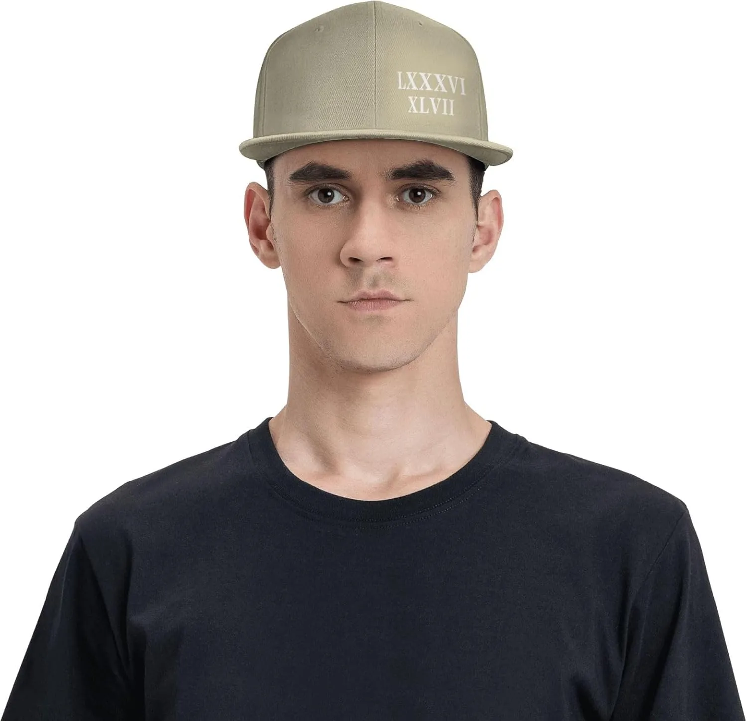 86 47 Roman Numerals Lxxxvi XLVII 8647 Flat Brim Baseball Cap Polyester Snapback Hat