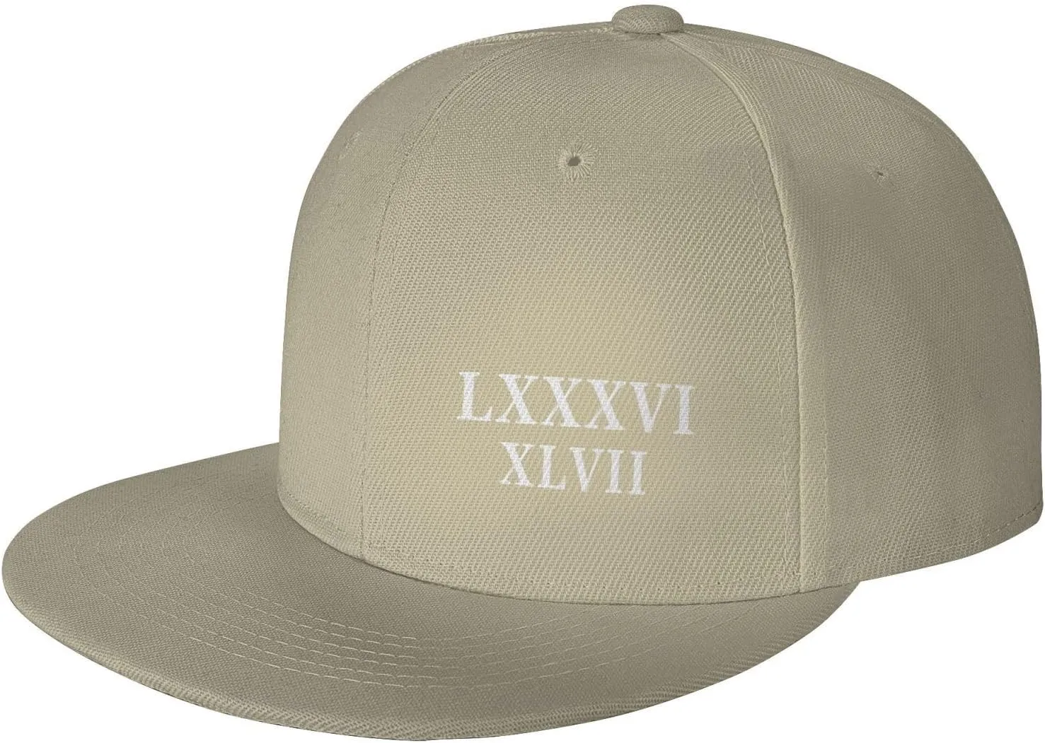 86 47 Roman Numerals Lxxxvi XLVII 8647 Flat Brim Baseball Cap Polyester Snapback Hat