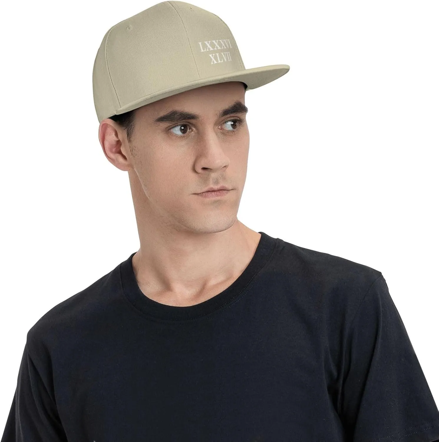 86 47 Roman Numerals Lxxxvi XLVII 8647 Flat Brim Baseball Cap Polyester Snapback Hat