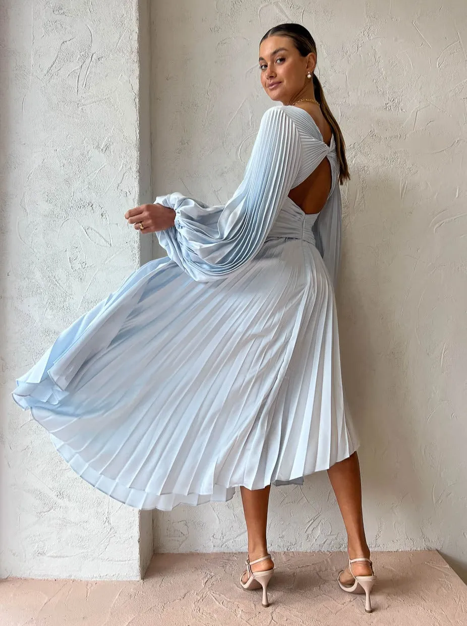 Sky Blue ACLER Palms Dress - RRP $495