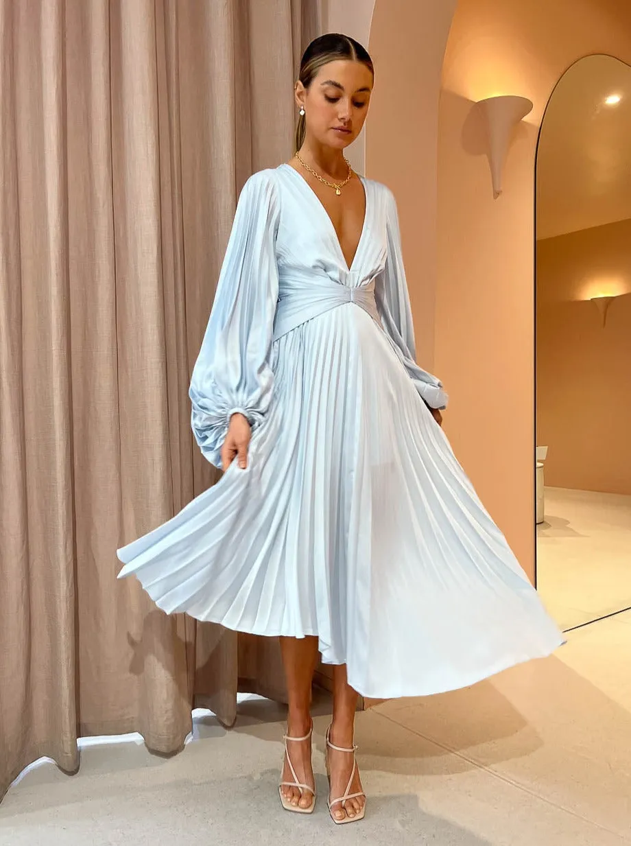 Sky Blue ACLER Palms Dress - RRP $495