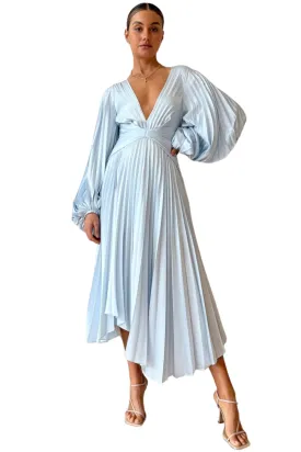 Sky Blue ACLER Palms Dress - RRP $495