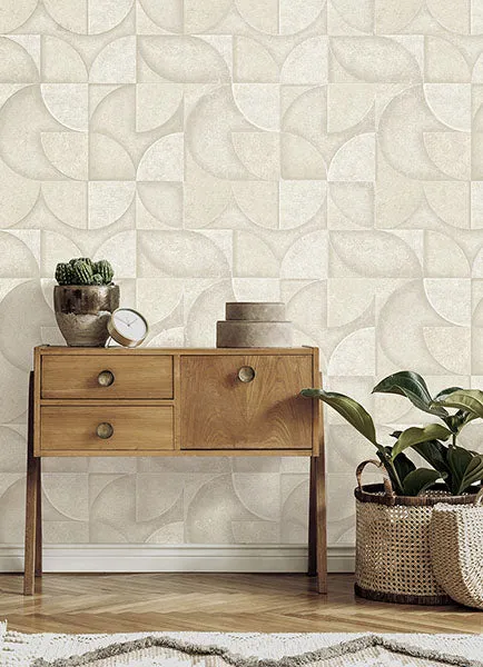 Addison Stone Retro Geo Wallpaper from Fusion Advantage Collection