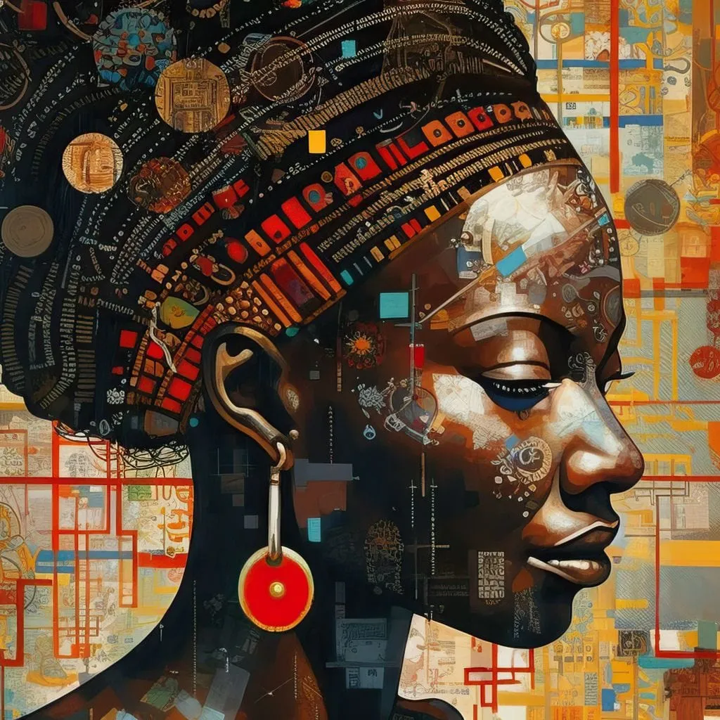 African Portrait Qiniso - Sakeem Gibbs