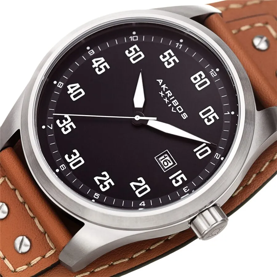 Akribos Xxiv Grey Dial Men's Watch AK1024TN
