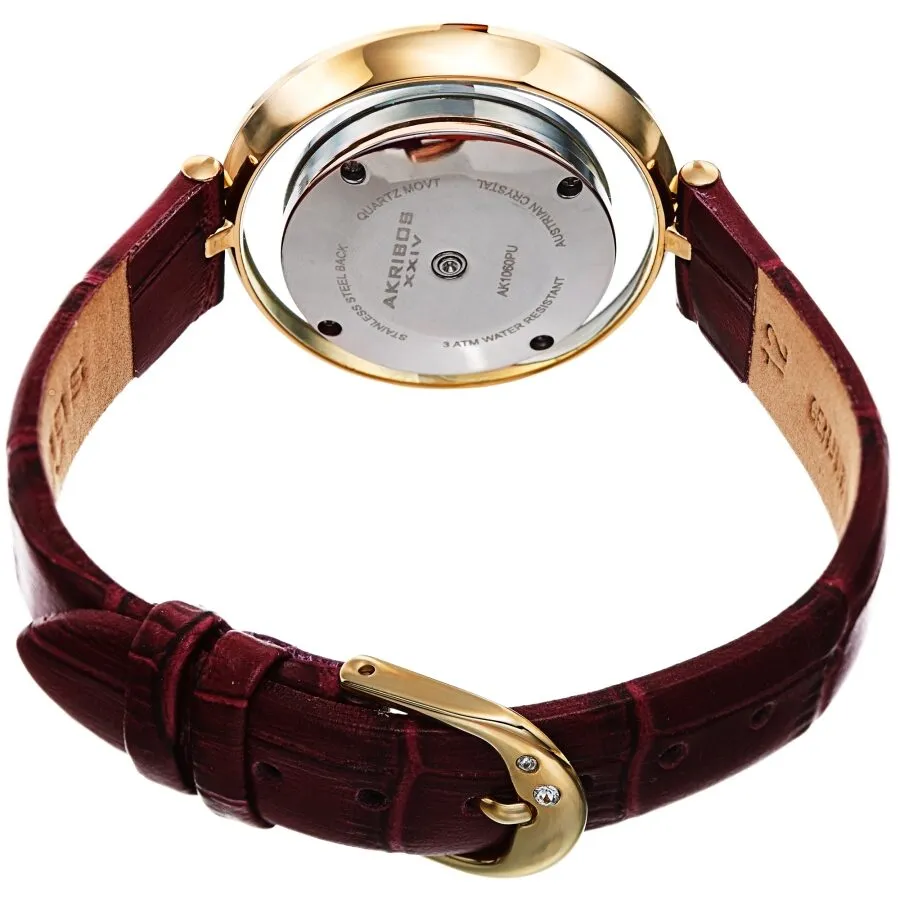 Akribos Xxiv Quartz White Dial Ladies Watch AK1060PU