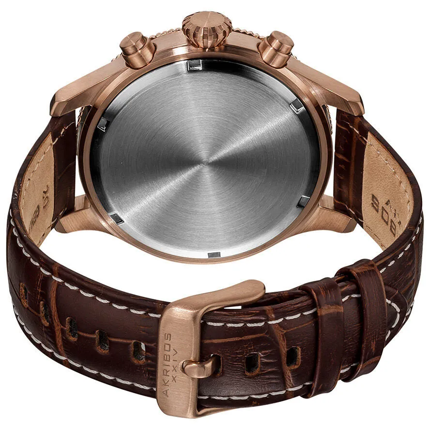 Akribos XxivUltimate Chronograph Rose Gold-Tone Men's Watch AK575BR