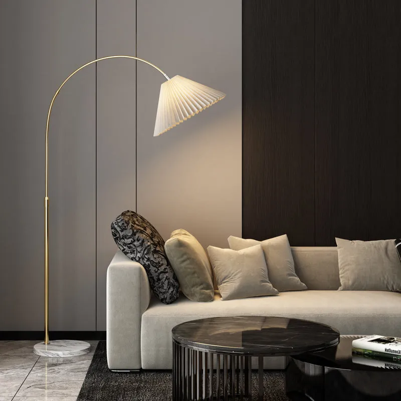 Aless Arc Gold Floor Lamp