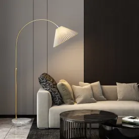 Aless Arc Gold Floor Lamp
