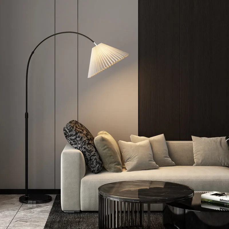 Aless Arc Gold Floor Lamp