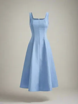 Alice A-Line Blue Casual Dress
