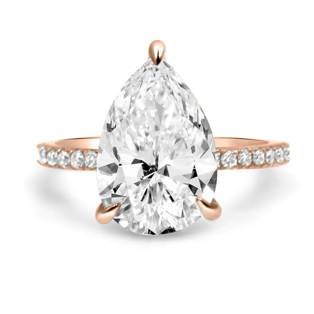 Ally Pear Engagement Ring Setting
