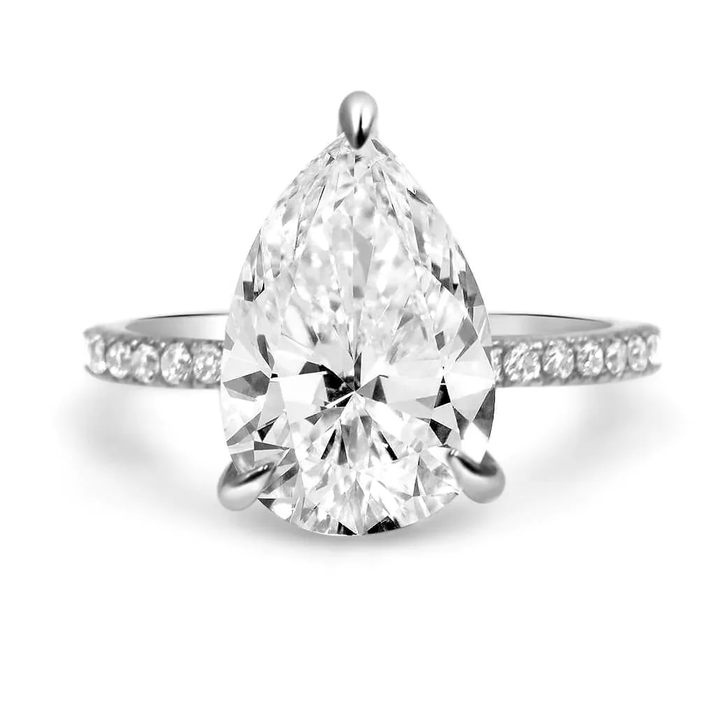 Ally Pear Engagement Ring Setting