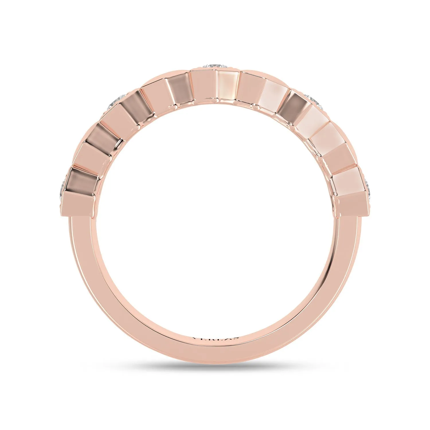 Alternating Diamonds Hexagon Band