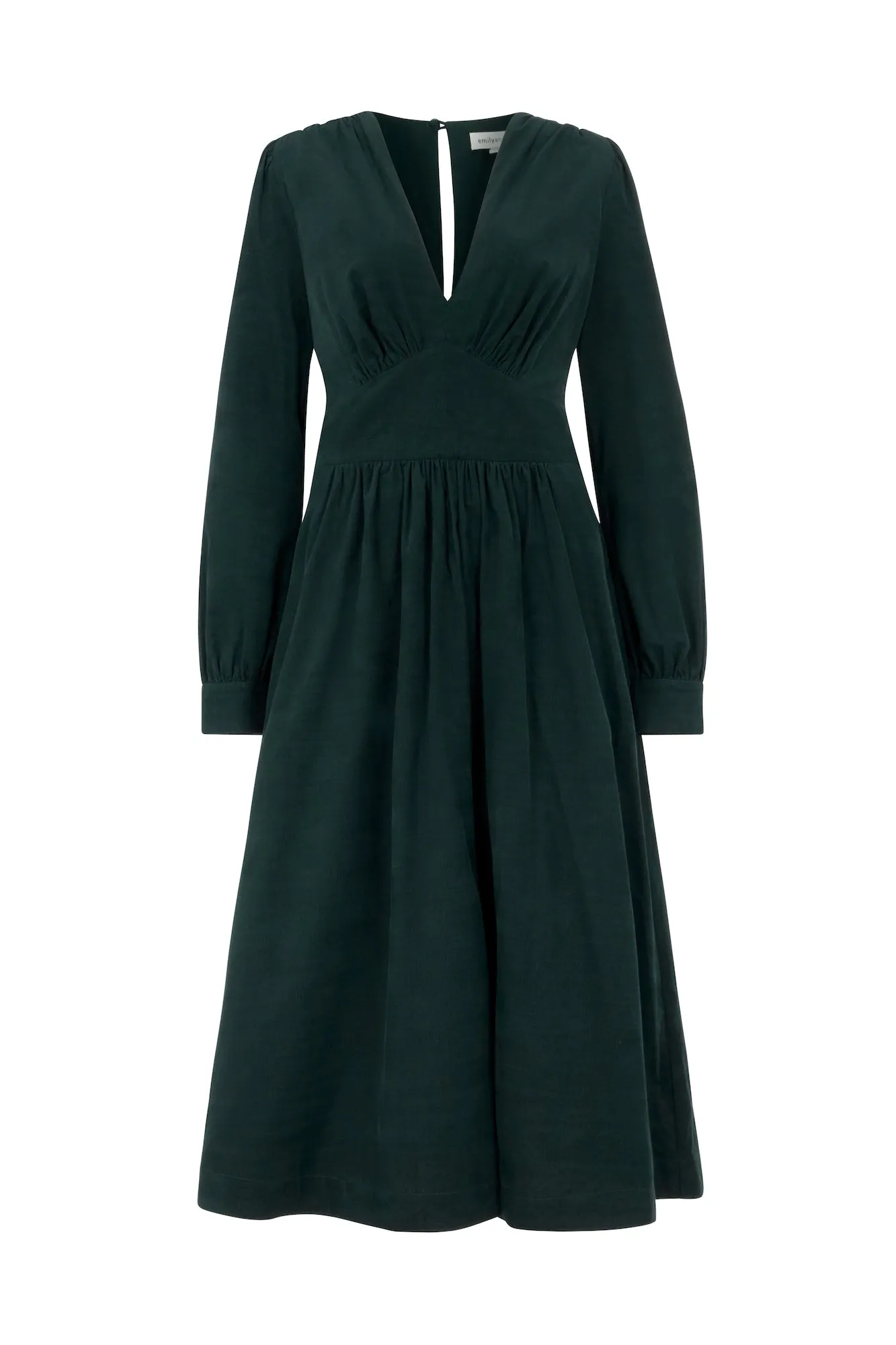 Stylish Sycamore Green Amara Needlecord Dress