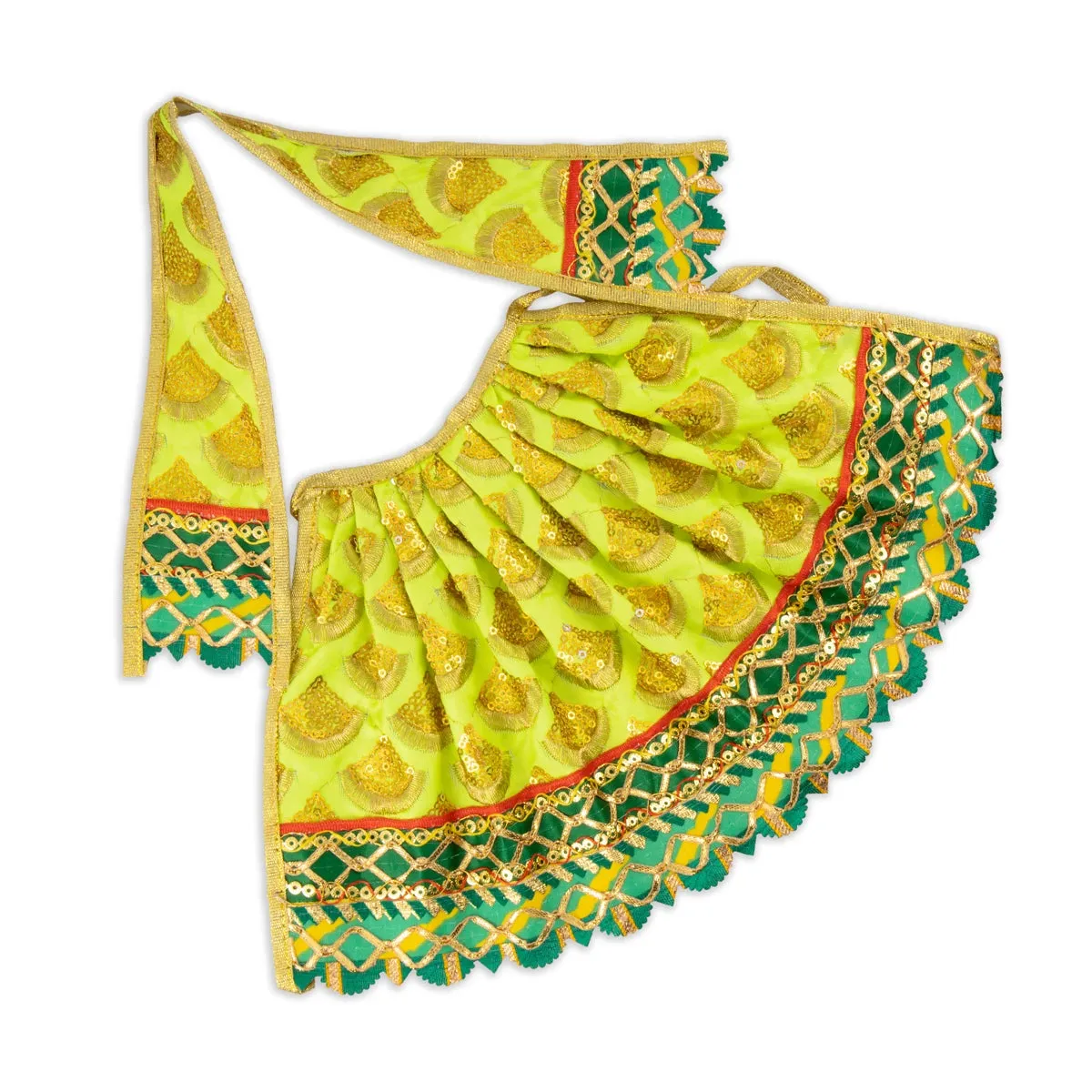 Amman Pavadai - 7 x 12 Inches | Mata Dress/ Devi Dress for Deity/ Assorted Colour