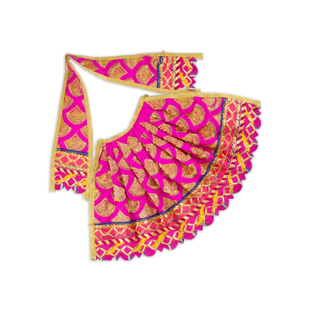 Amman Pavadai - 7 x 12 Inches | Mata Dress/ Devi Dress for Deity/ Assorted Colour