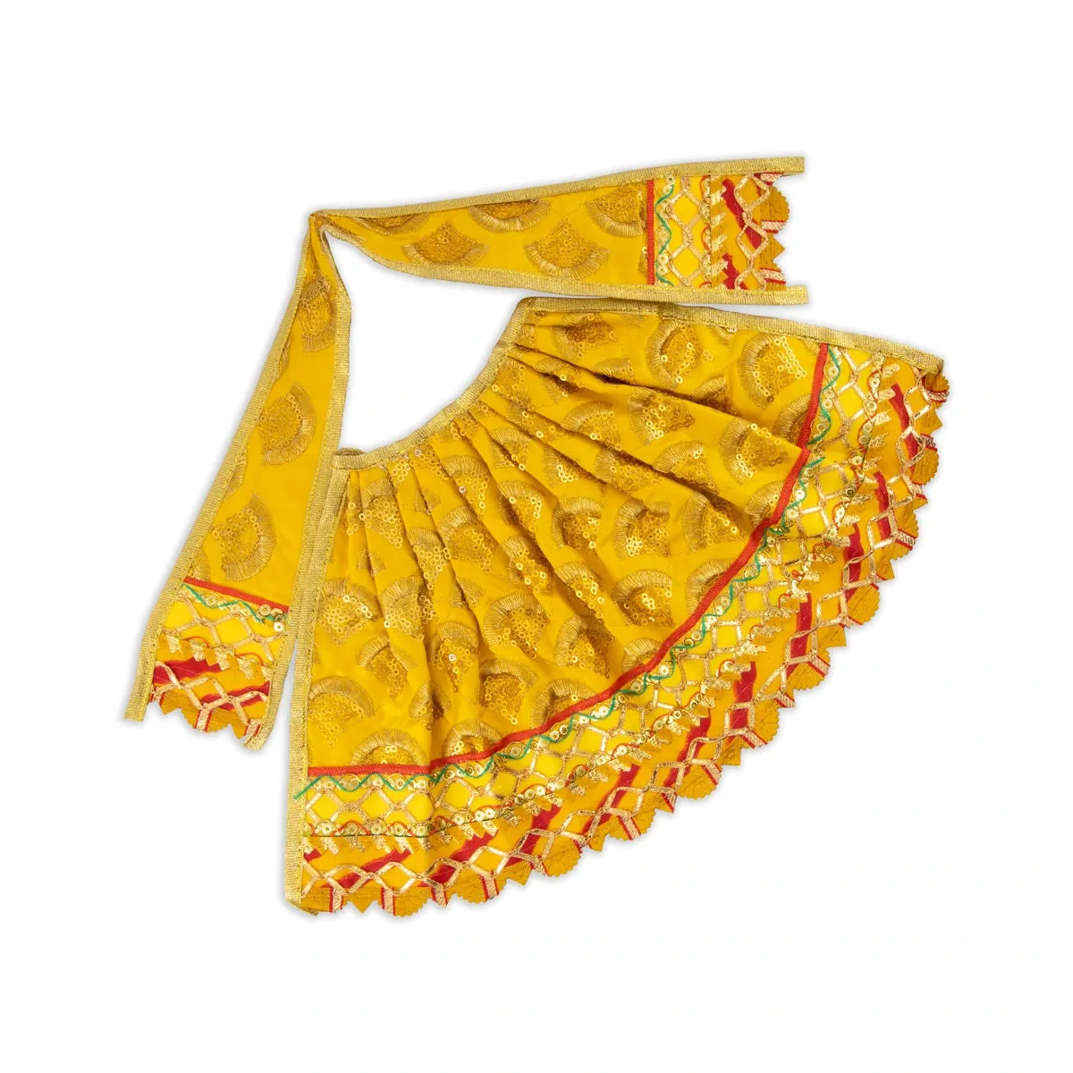 Amman Pavadai - 7 x 12 Inches | Mata Dress/ Devi Dress for Deity/ Assorted Colour