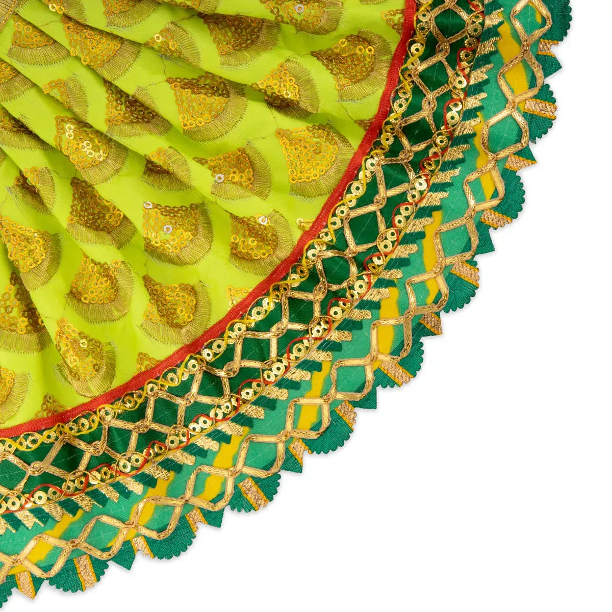 Amman Pavadai - 7 x 12 Inches | Mata Dress/ Devi Dress for Deity/ Assorted Colour