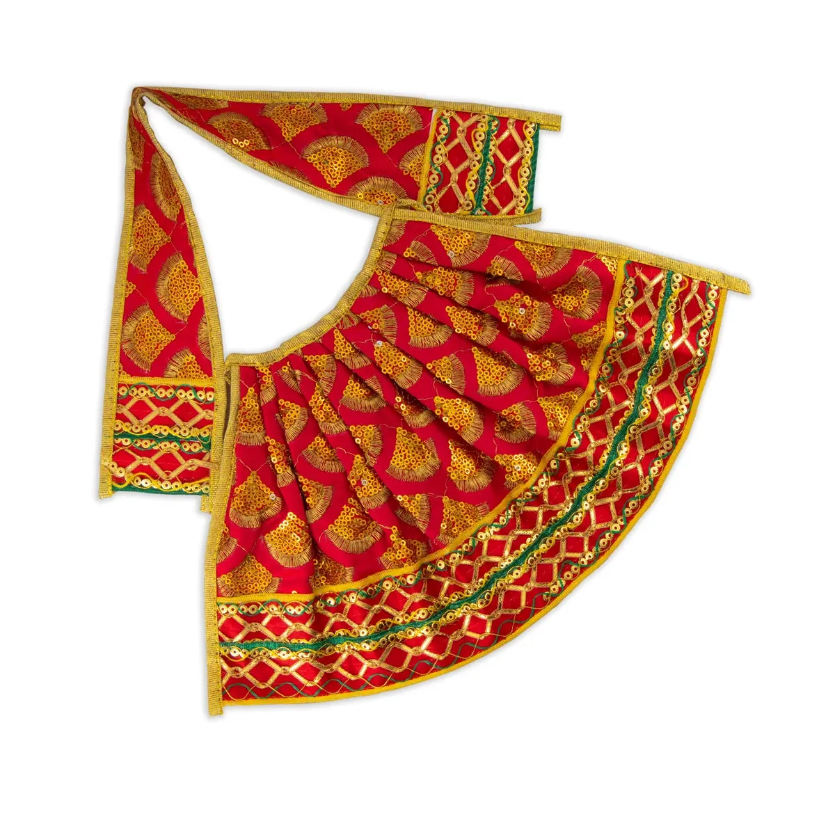 Amman Pavadai - 7 x 12 Inches | Mata Dress/ Devi Dress for Deity/ Assorted Colour