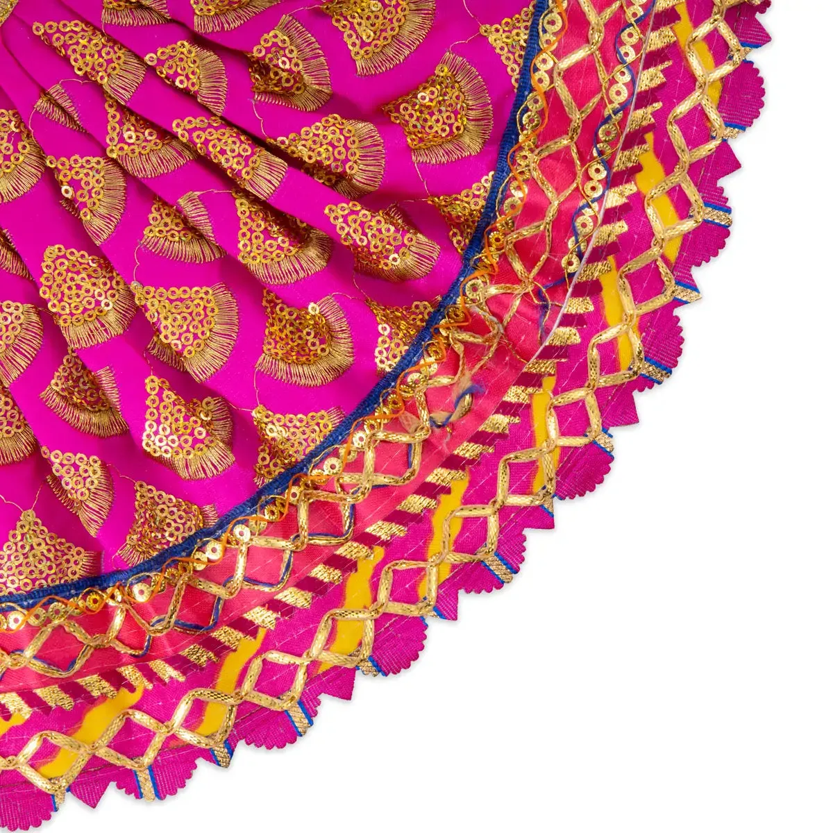 Amman Pavadai - 7 x 12 Inches | Mata Dress/ Devi Dress for Deity/ Assorted Colour