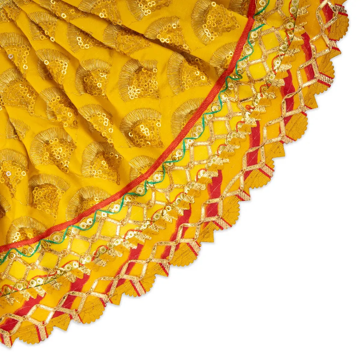 Amman Pavadai - 7 x 12 Inches | Mata Dress/ Devi Dress for Deity/ Assorted Colour