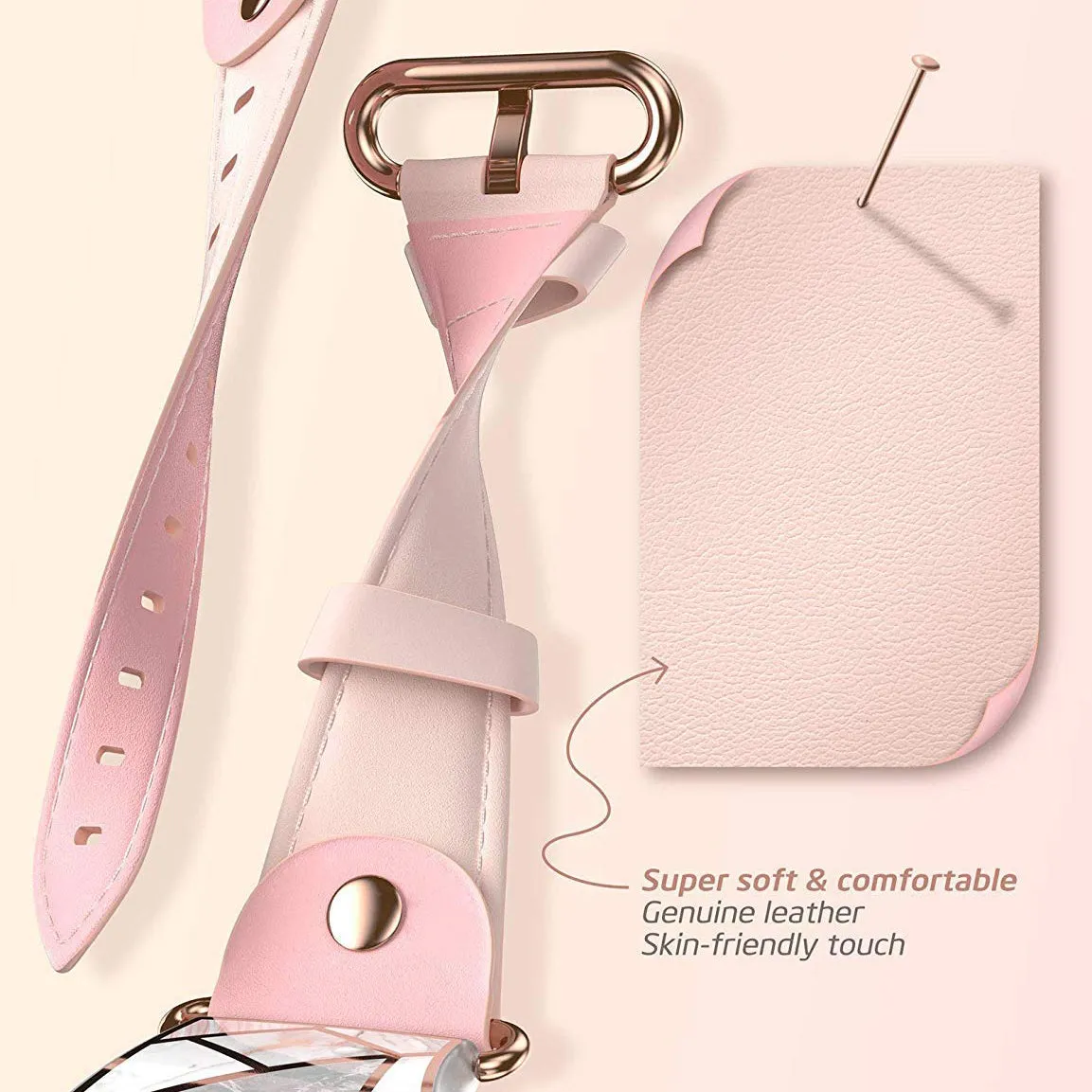 Apple Watch 40mm Cosmo Case - Marble Pink
