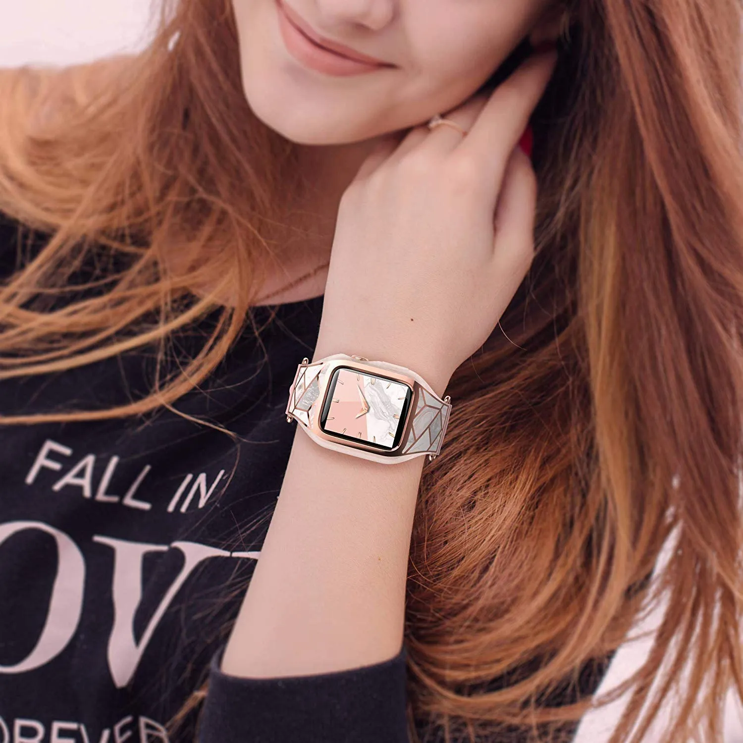 Apple Watch 40mm Cosmo Case - Marble Pink