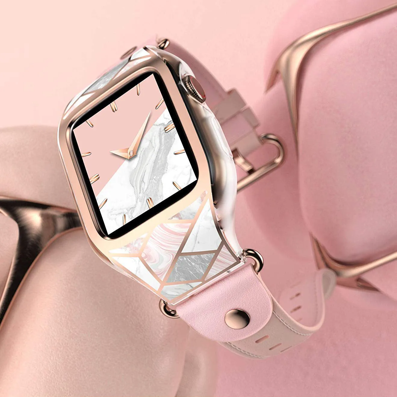 Apple Watch 40mm Cosmo Case - Marble Pink