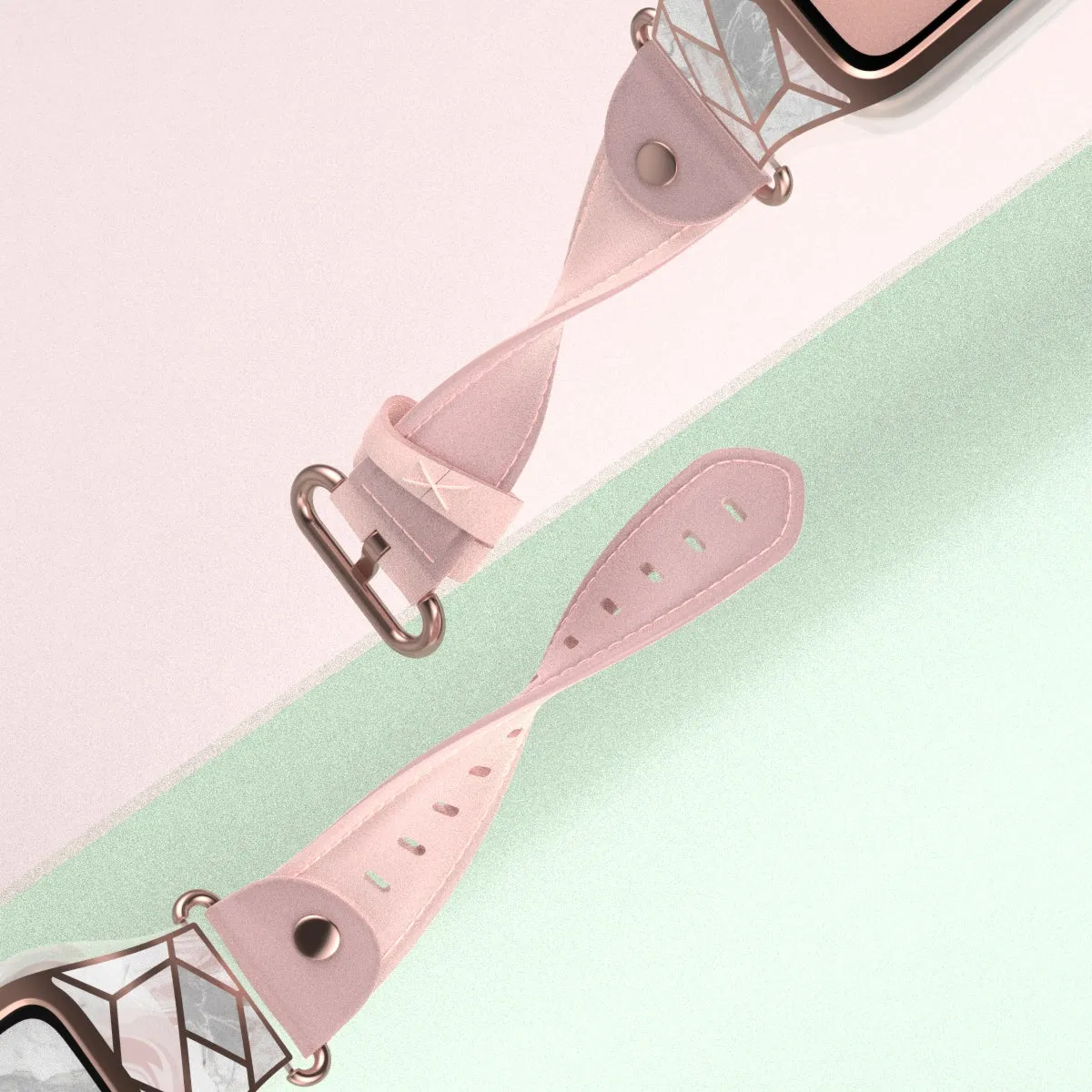 Apple Watch 44mm Cosmo Case - Marble Pink