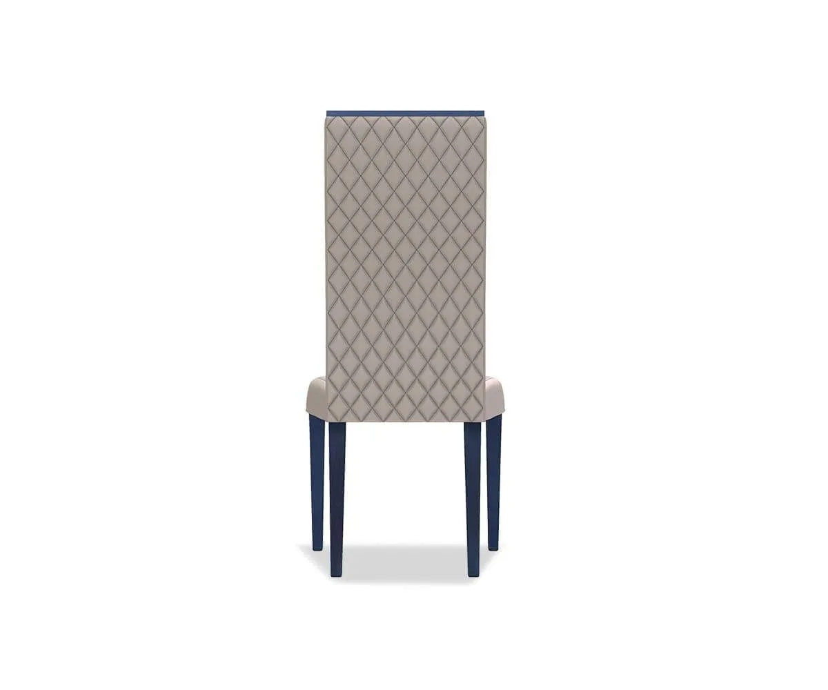 Sure, here is an optimized title for the product: Elegant Azzuro Leather Dining Chair in Blue