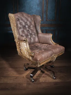 Barbosa Leather & Axis Desk Chair
