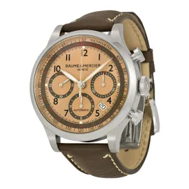 Baume and Mercier Capeland Automatic Chronograph Copper Dial Men's Watch 10004 A10004