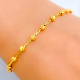 Beautiful Slender 21k Gold Bolo Bracelet