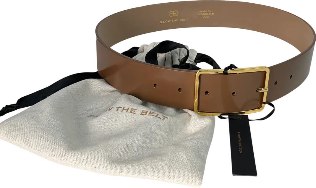 below the belt Brown Milla Leather Belt UK S