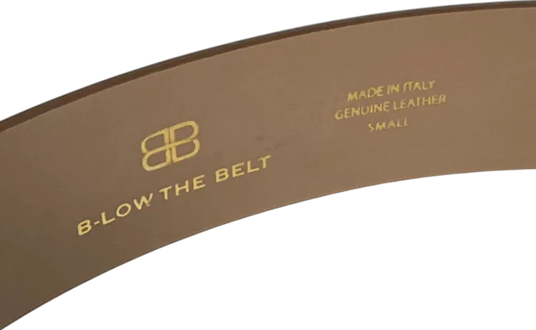 below the belt Brown Milla Leather Belt UK S