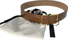 below the belt Brown Milla Leather Belt UK S