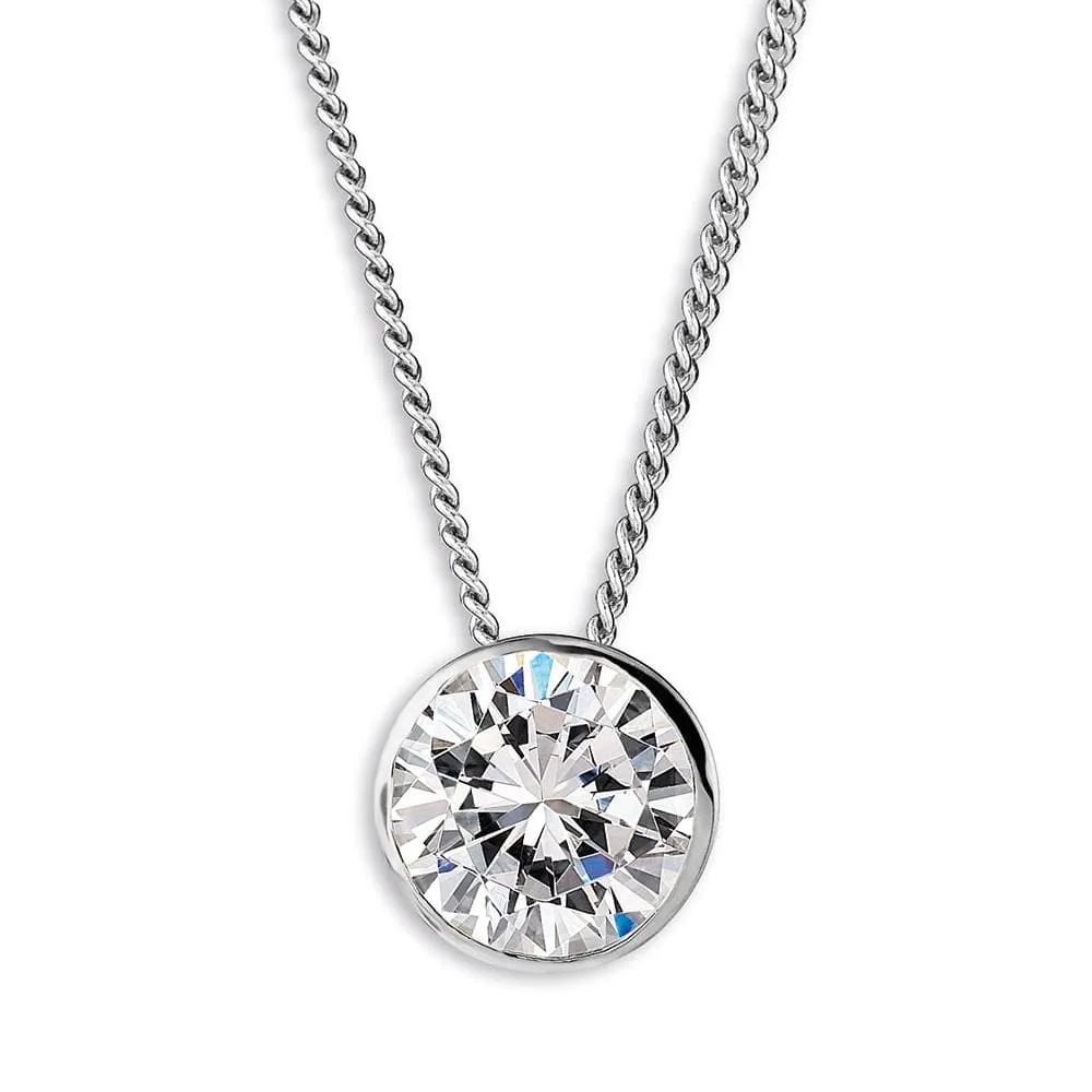 Bezel Solitaire Pendant