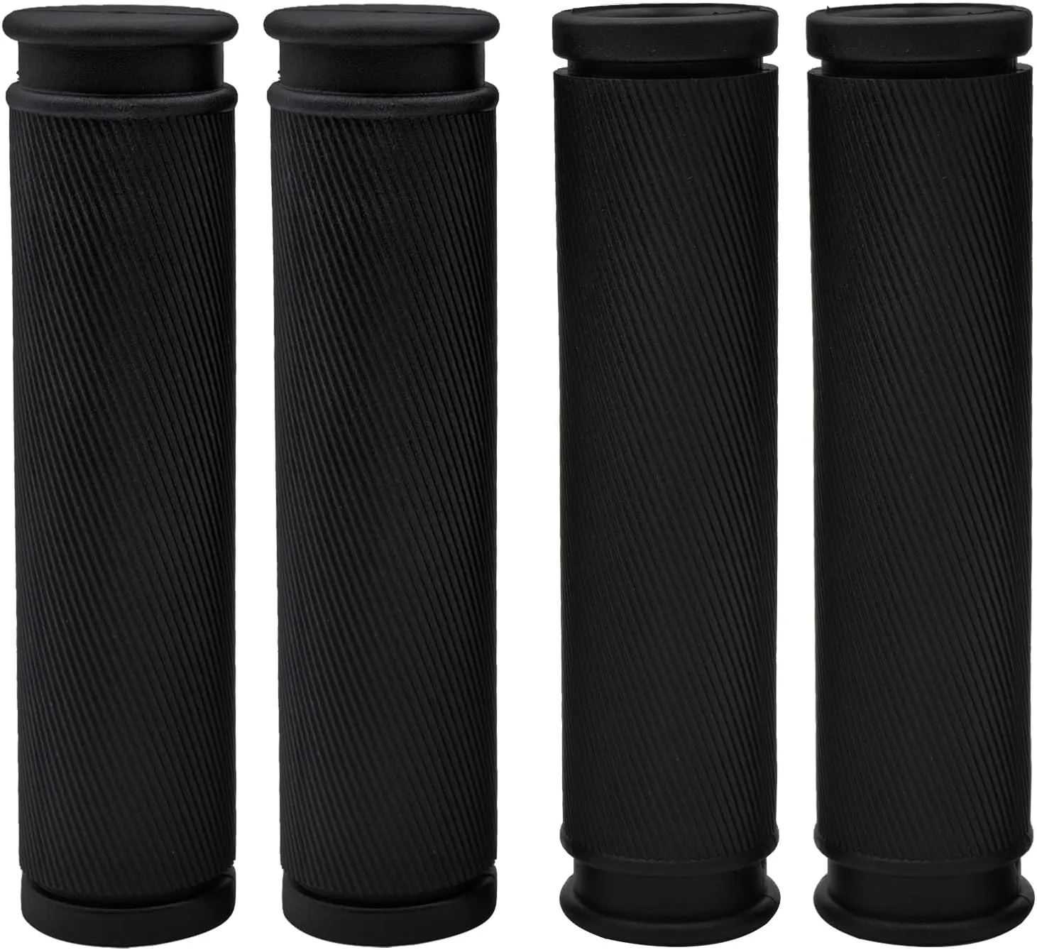 Bike Handlebar Grips 2 Pairs Comfortable Anti-Slip Rubber Mountain Bicycle Handle Grips for MTB BMX