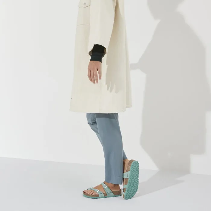 Birkenstock Mayari Womens Narrow Width Sandals, Beryl Green, Nubuck Leather
