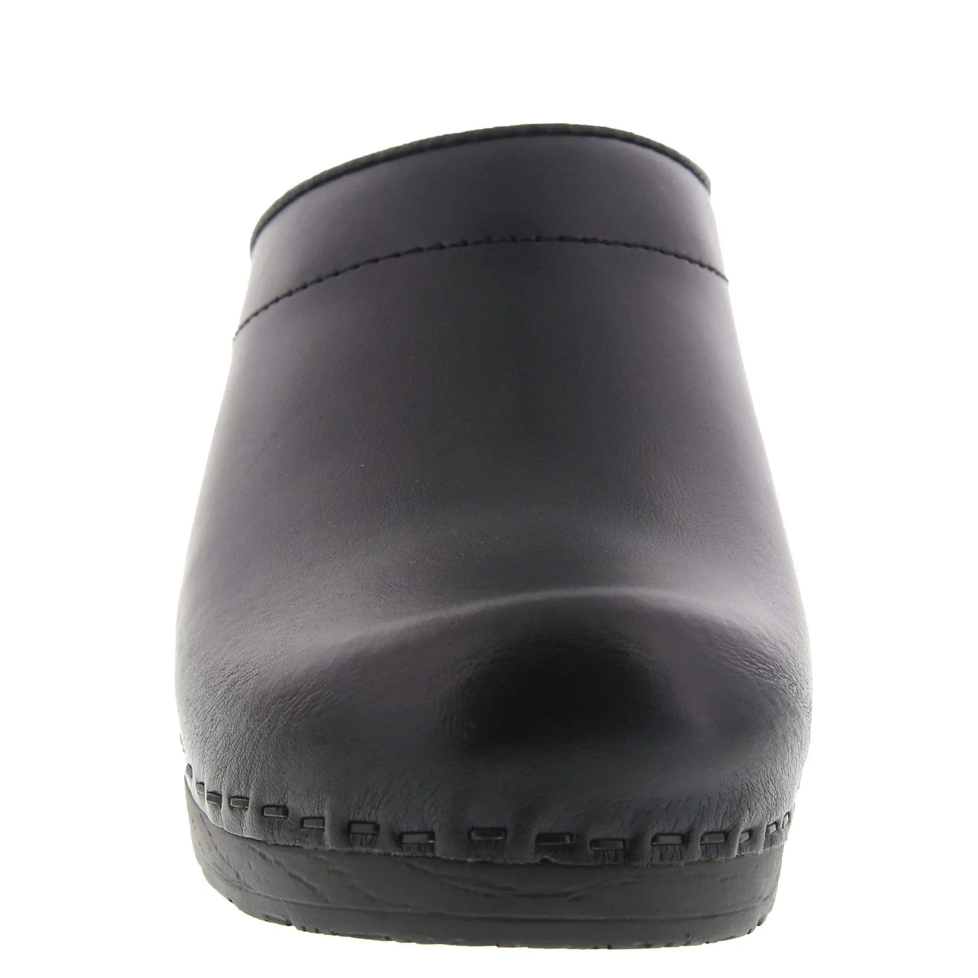 BJORK Men's STEIN OPEN BACK Leather Clogs