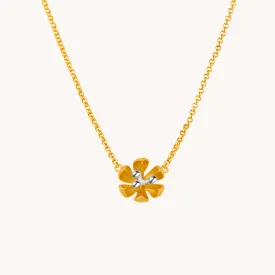 Blossom Flower Gold Necklace