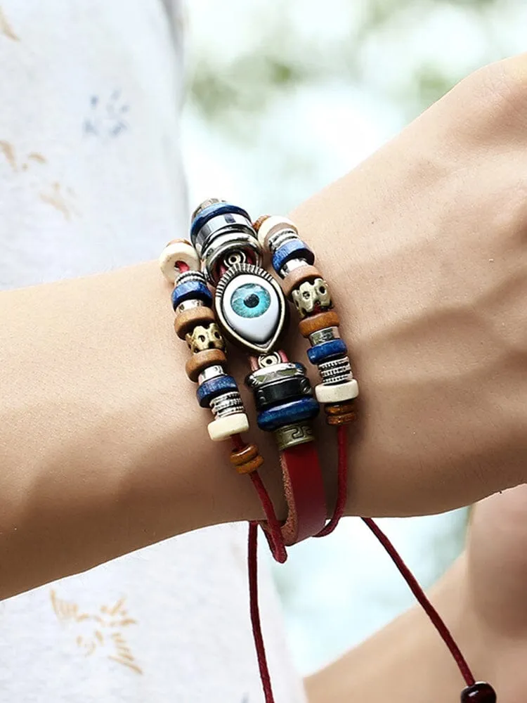 Bohemian Mystical Eye Beaded Bracelet