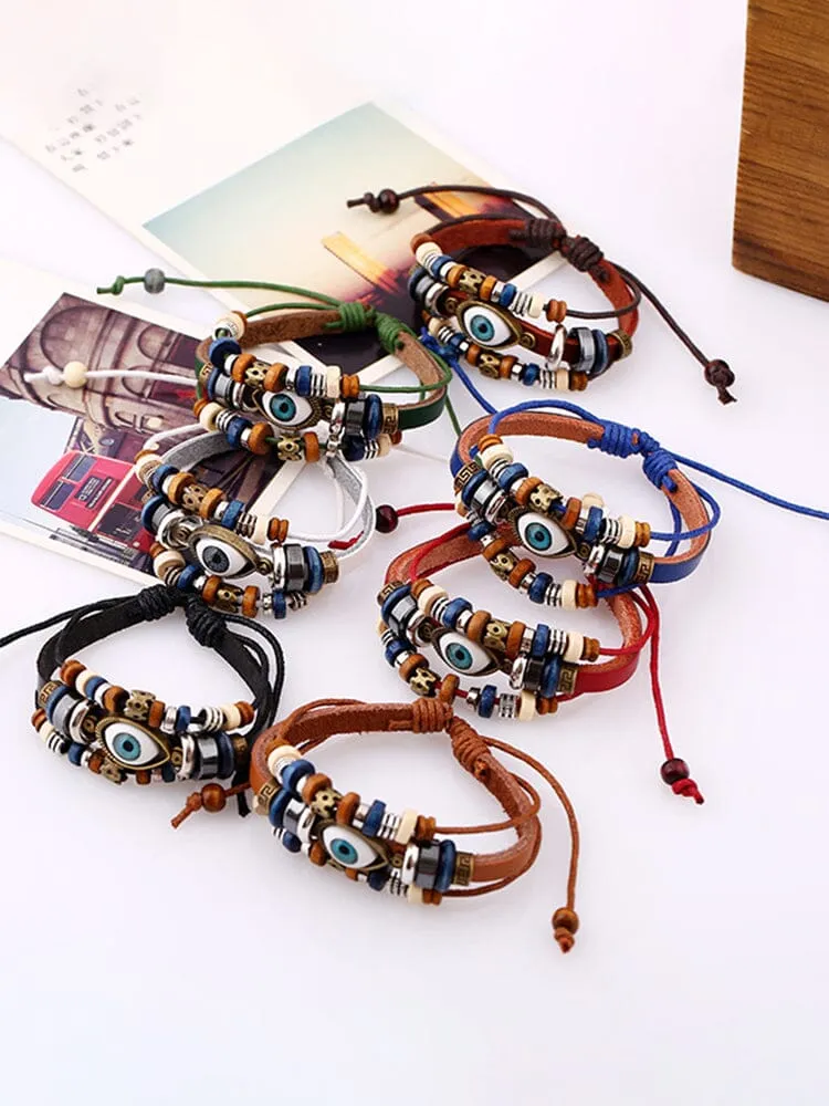 Bohemian Mystical Eye Beaded Bracelet