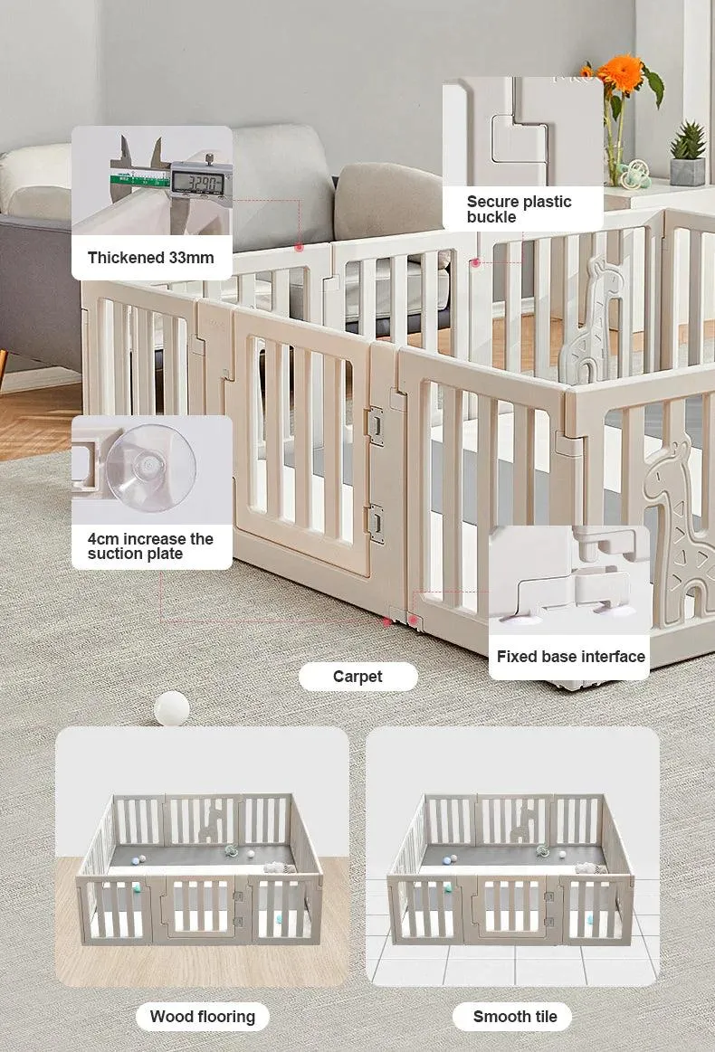 Bonjour Baby 12 Panel Playpen with Door