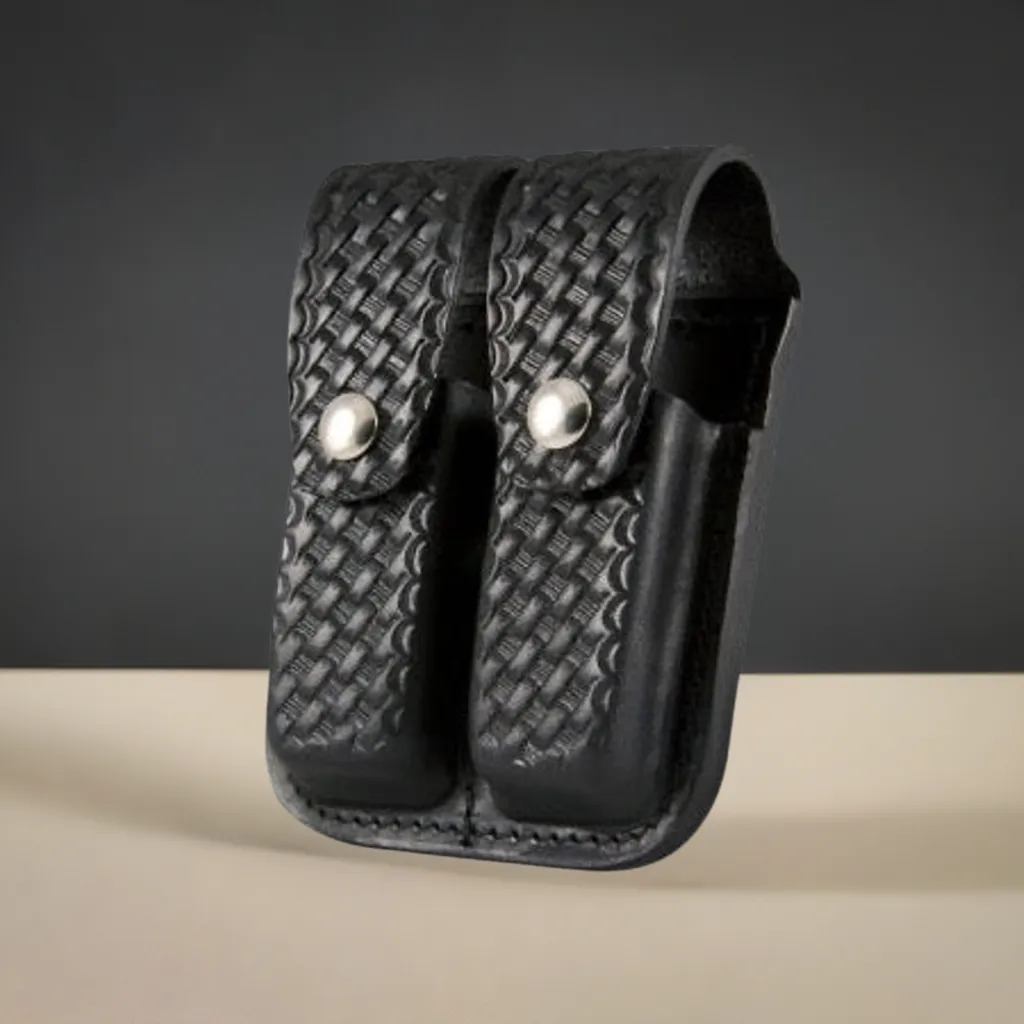 Boston Leather Double Mag Holder - 9mm/40Cal.