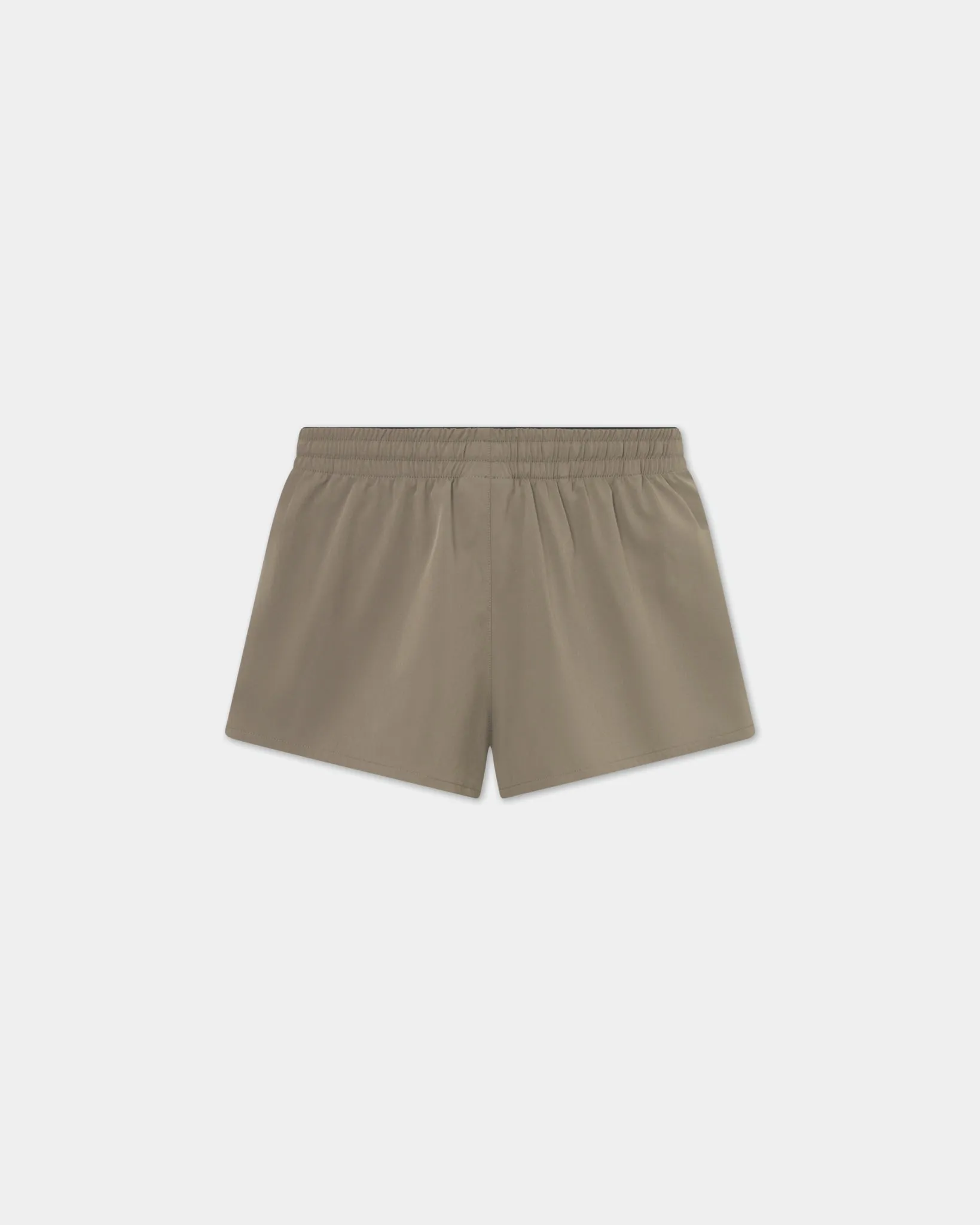 Womens Bree Active Performance Shorts in Stone Gray