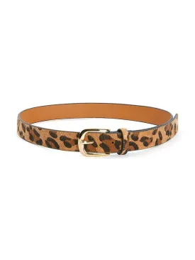 Buckle Design Leopard PU Belt